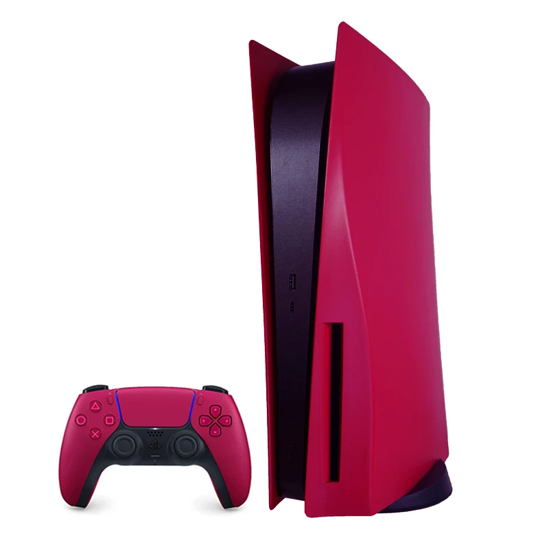 

New Plates Anti-Scratch Cosmic Red FacePlate for PS5 Cover Dust-Proof Hard Replacement Shell Playstation5 Disc edition