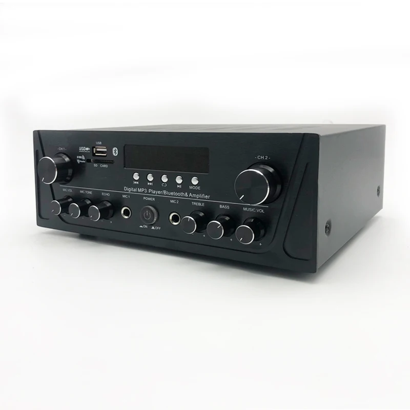 

RTS Pa system Ecommerce goods volume control mini amplifier 2*100watt black color KTV professional 2.0 digital amplifier