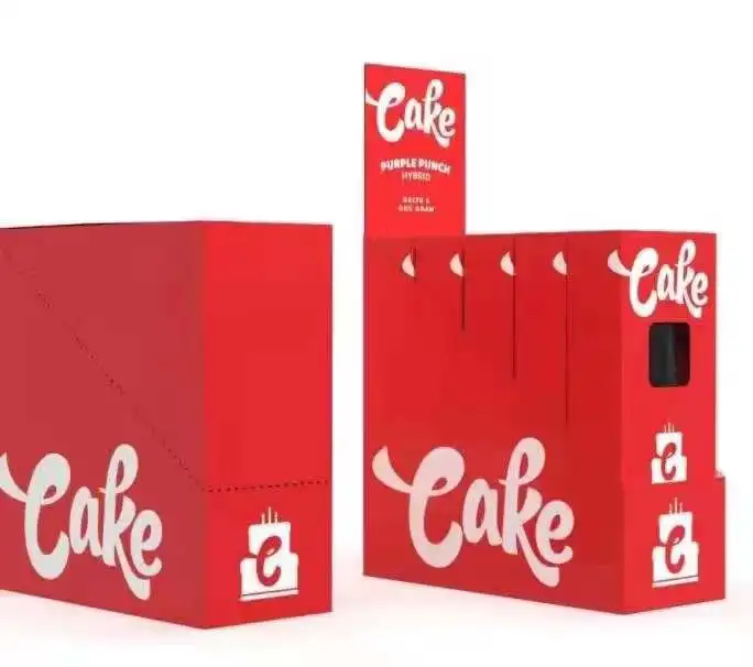 

Ceramic Coil 510 CBD Vape Cartridges with Customized Cake Delta 8 Package, Black