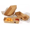 hot dog kraft paper food trays,printed paper french fries cone