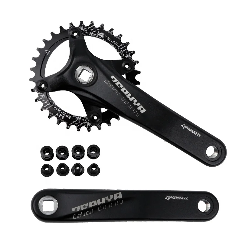 

Wholesale 24-32-42 T 170/175 mm MTB Square Taper Crankset Bicycle Crank & Chainwheel for Mountain Bike, Black