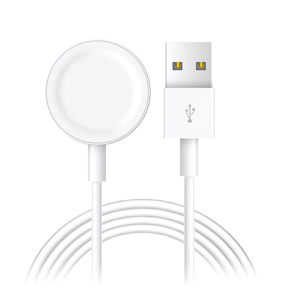 

Ceramicsfor iPhone wireless Charging USB Cable 1M smart for apple watch charger, White