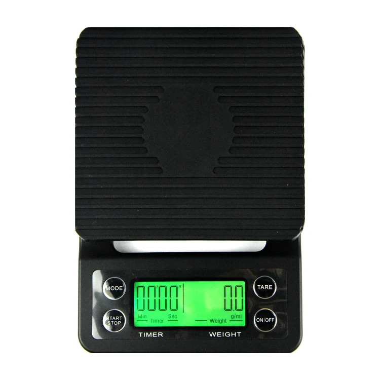 

2023 popular 3kg 5kg 0.1g accuracy timing kitchen scale electronic digital coffee scale with timer