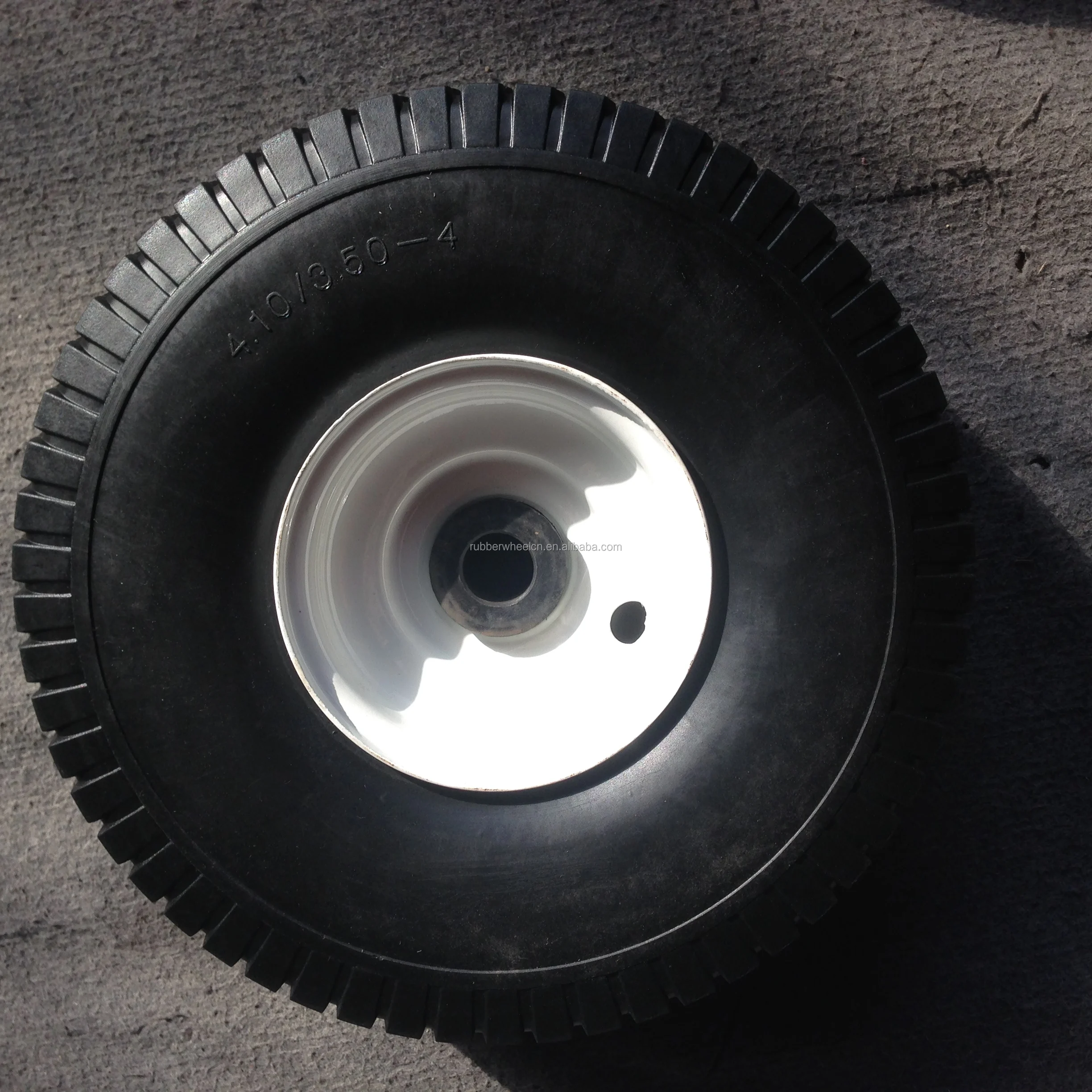 50-4 pu发泡轮实心橡胶轮脚轮小车播种机轮胎