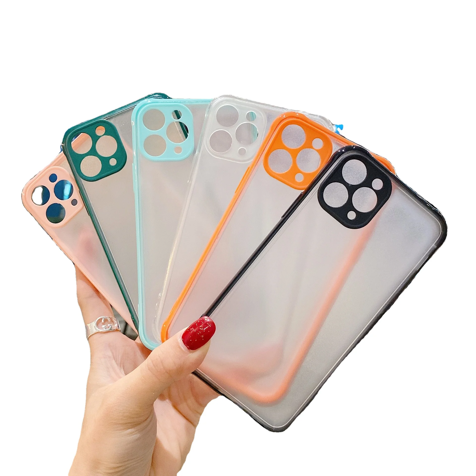 

2021 new arrival clear blank customized mobile phone case cover for women, Solid color