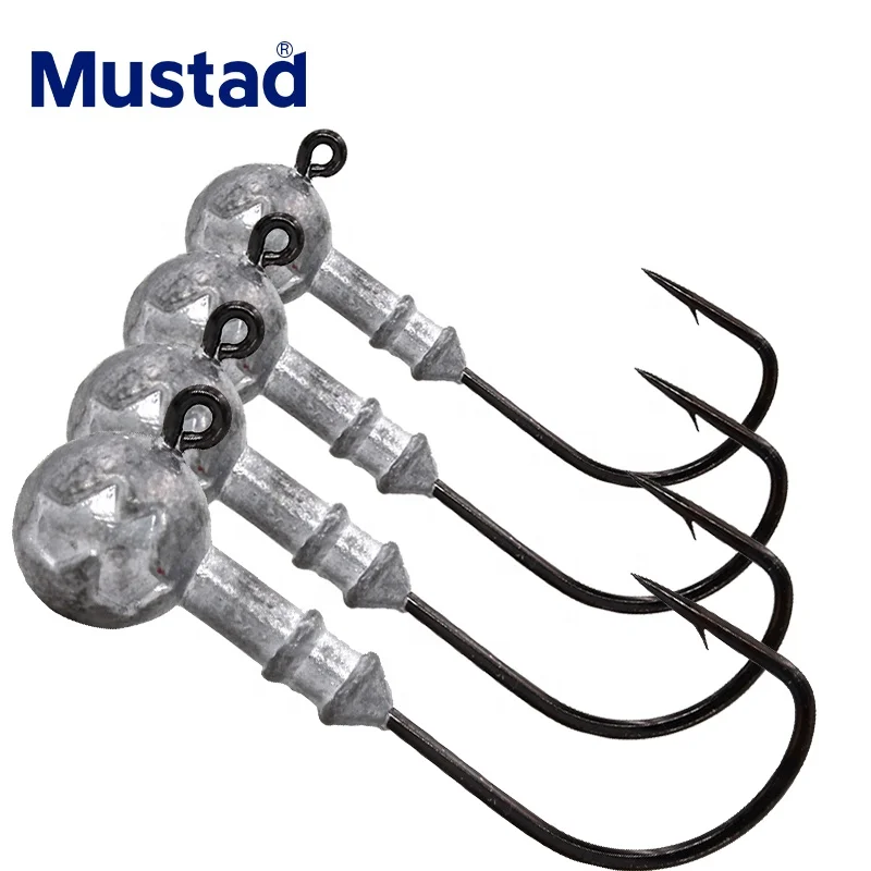 

Jig Fishing Tackle Soft Lure Holder Pesca High carbon steel Mustad fish hook with lead head
