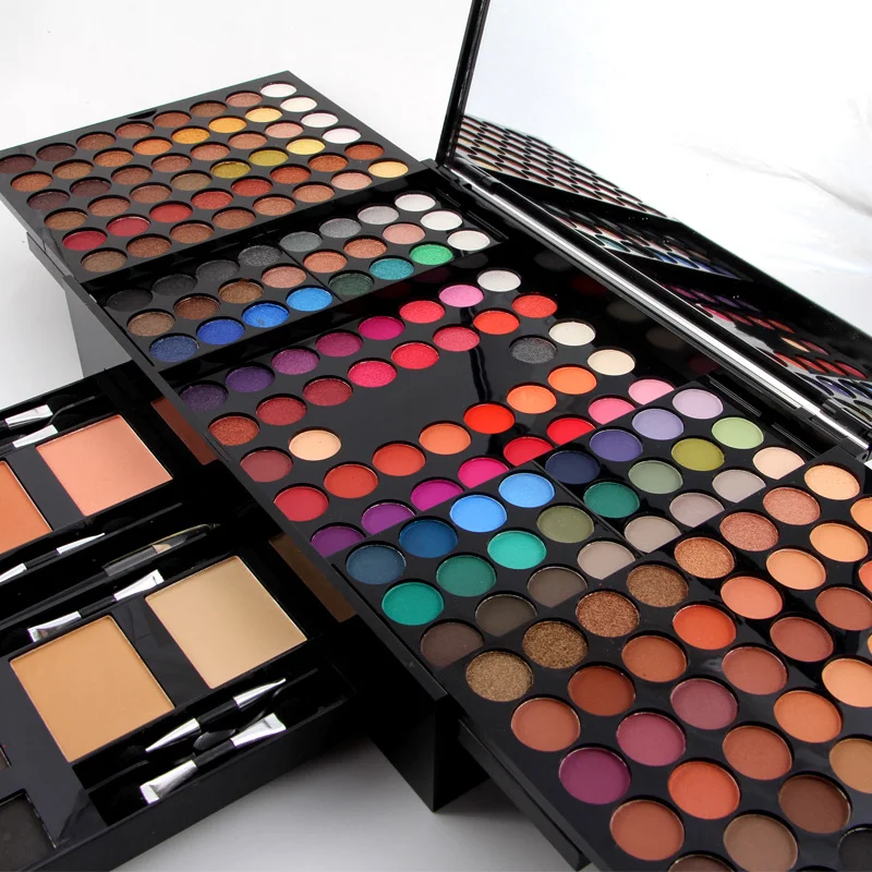 

Hot makeup kit for professionals full set 180 colors eyeshadow