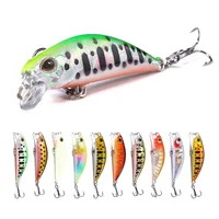 

5.8mm 5.4g Hard ABS Plastic sinking Minnow Lure 3D Eyes Fishing lures with treble hooks Wobbler Artificial Bait
