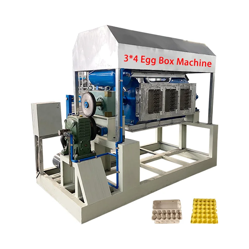 

12 egg boxes tray making machine complete set egg tray making machine