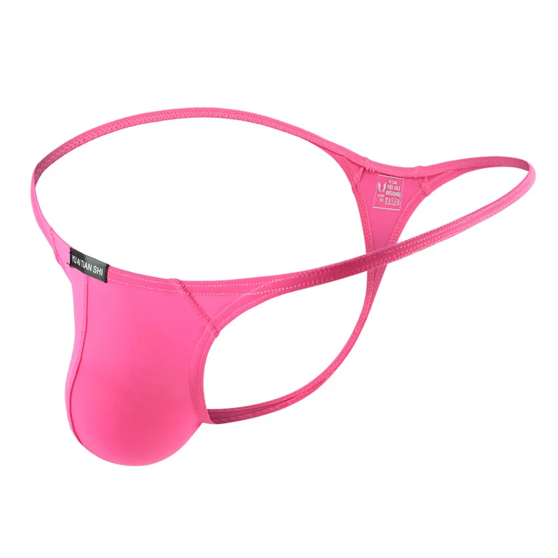 
Spot hot style underwear for men breathable nylon solid color low waist g-string underwear 