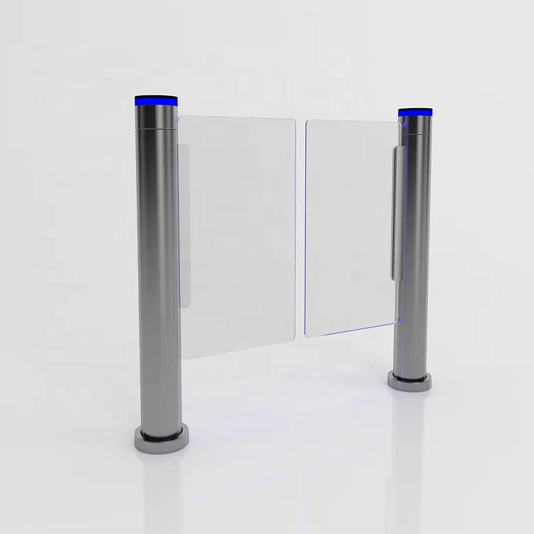 

Passage access control AC220V/DC24V automatic security 304 stainless steel swing barrier with LED light