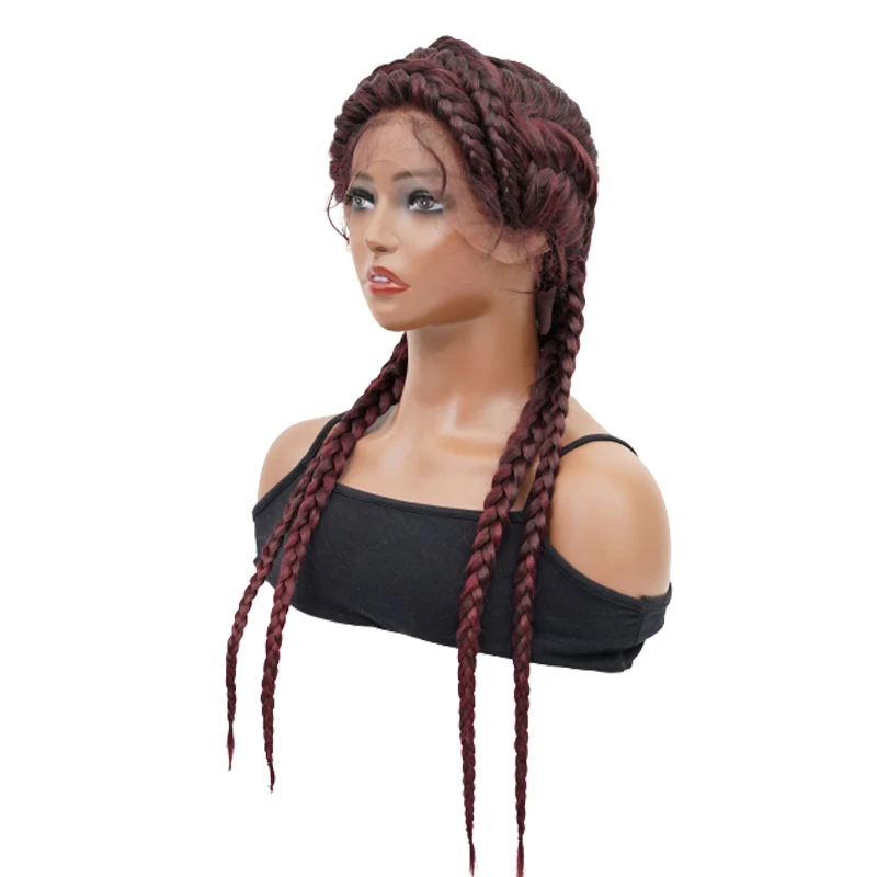 

Perruques tressees en dentelle synthetique avec cheveux de bebe glueless braid wigs wholesale