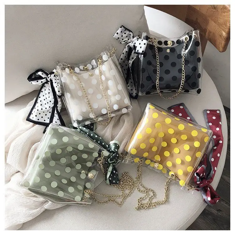 

Luxury Purses And Handbags For Women Transparent Bow Chain Handbag Vendors Fashion Shoulder Handbag 2021