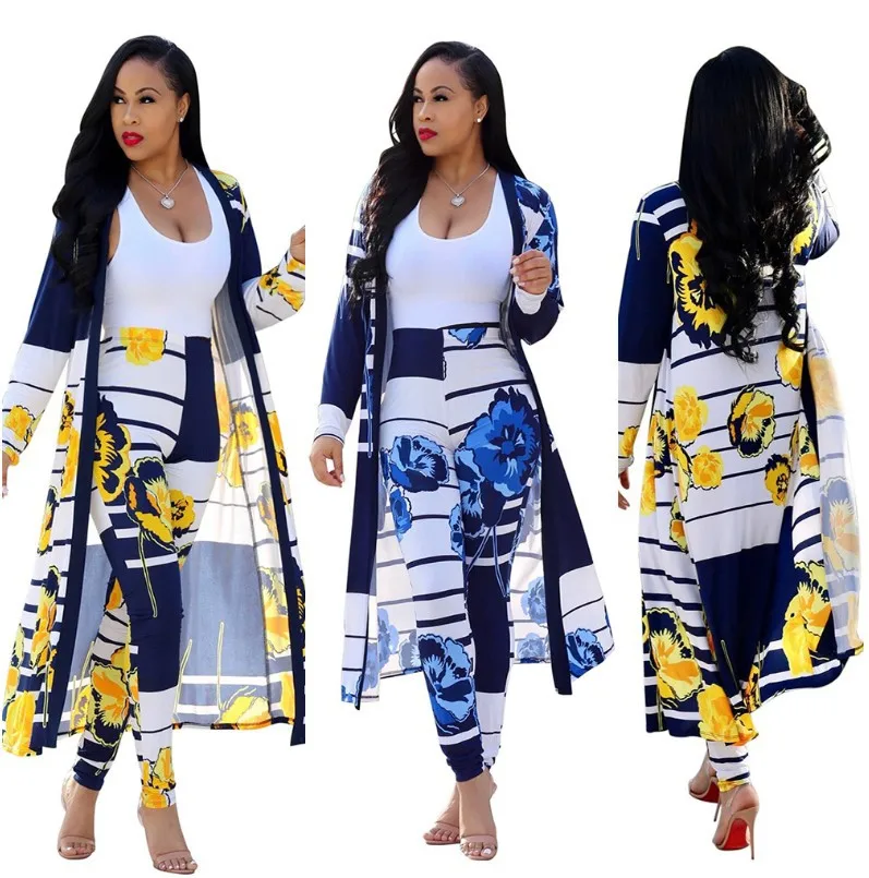 

Summer women clothes 2021 Casual Dresses Womens Long Sleeve Plus Size Dresses Tie Dye Leopard Coat Leggings Two Piece Set, Picture shows