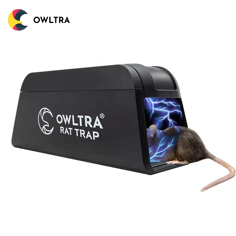 

Household safe noise-free and odor-free rat trap box environmentally reusable mice killer smart home humane mouse trap, Black