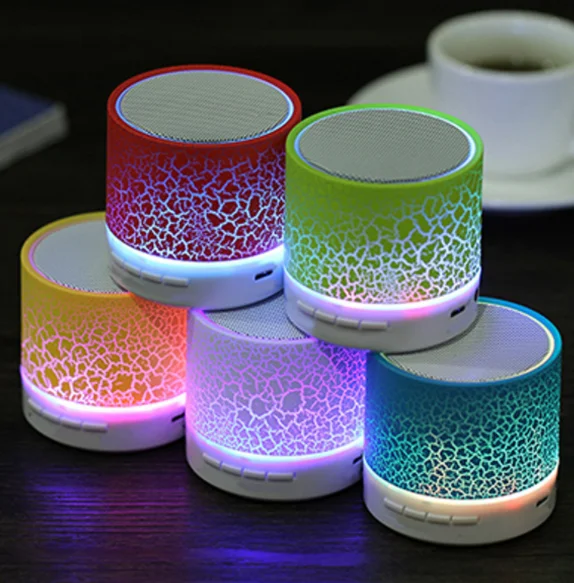 

A9 LED Mini Speakers Hands Free outdoor Portable Wireless Speaker With TF Card Mic USB Audio Music Player