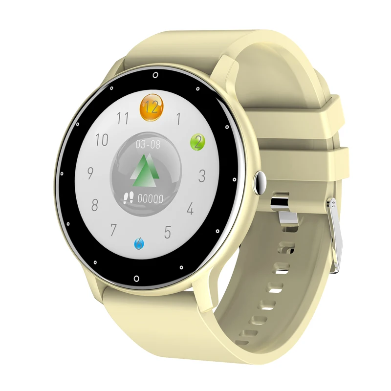 

New Product Rohs Touch Screen Smartwatch Round Straps Logo Custom Zl02 Smart Watch