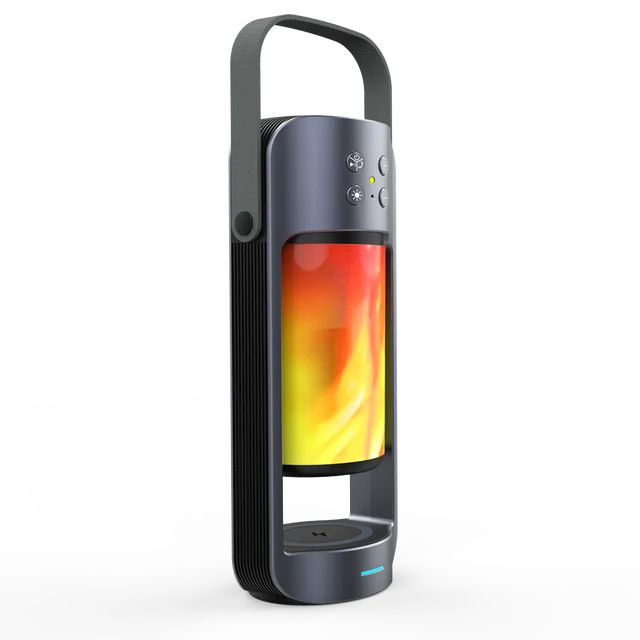 

BT5.0 Wireless Speaker Flame Lamp Apeaker Portable Speaker Outdoor Player 10W Wireless Charging 3600 mAh Ion Battery