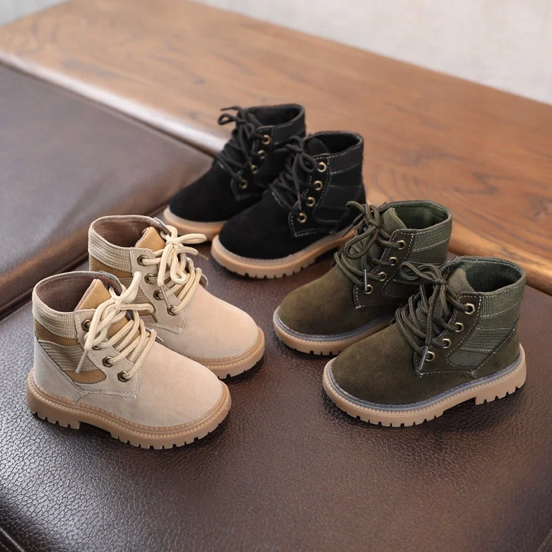 

Wholesale Autumn Winter Shiinotic Plush Newborn Baby Boy Chelsea Boot Children Martin Shoes, Many color