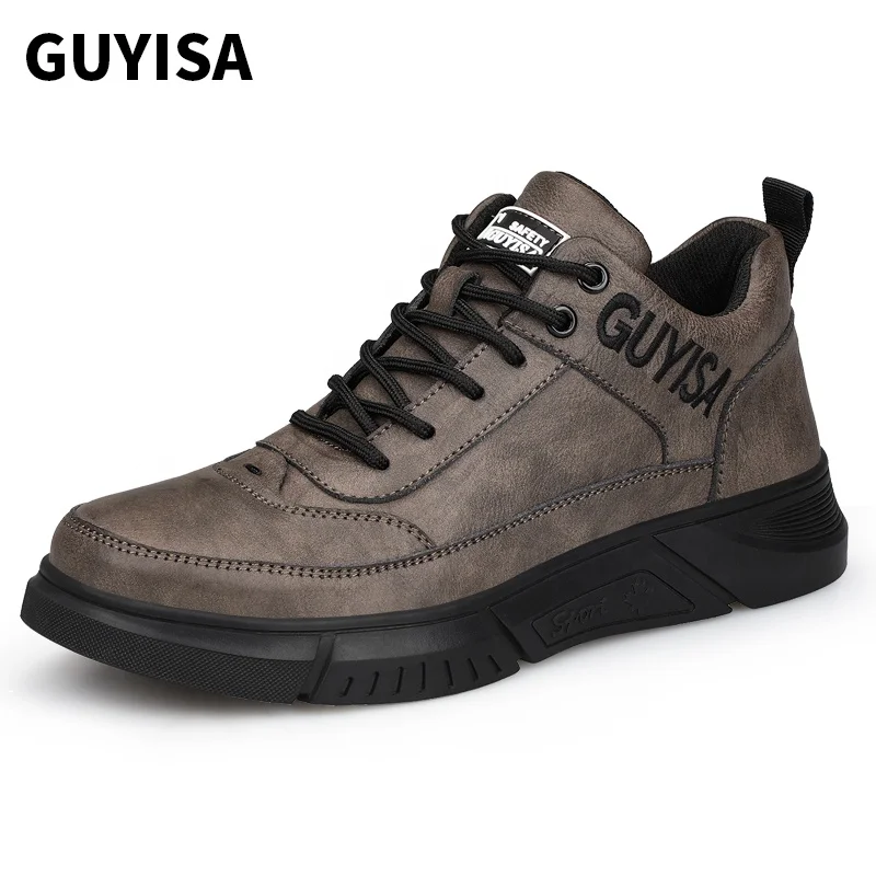 

GUYISA security work outdoor Anti-smash men safety shoes with steel toe safety shoes