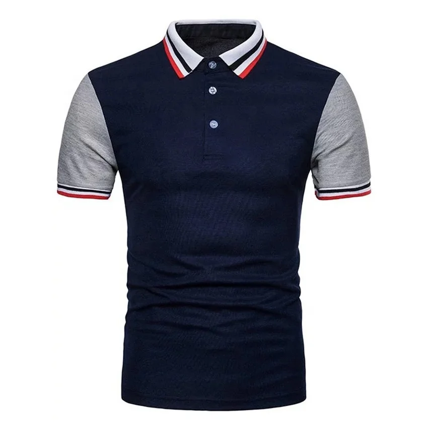 

Customized top quality men's polo shirt contrast color sleeve polo t shirt knitted pique polo shirt supplier, All colors from pantone