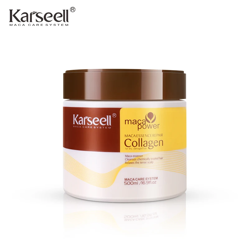 

Professional Private Label 500ml Moisturizing Hydrating Hair Care Keratin Smoothing Karseell Collagen Hair Mask