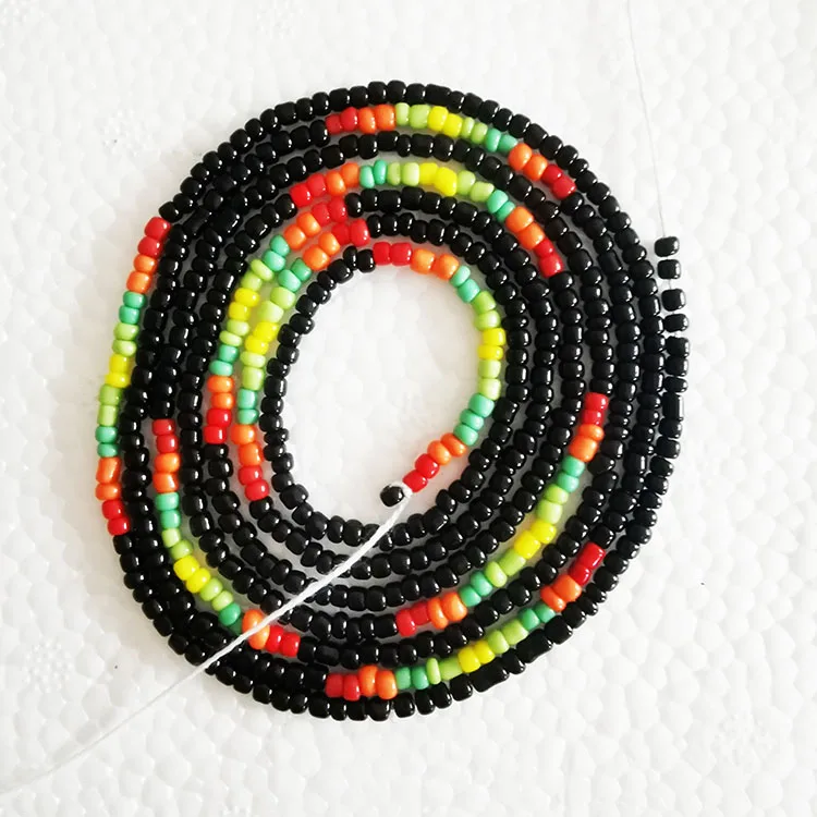 

Cotton thread waist beads Adjustablewaist beads, no clasp African waist beads