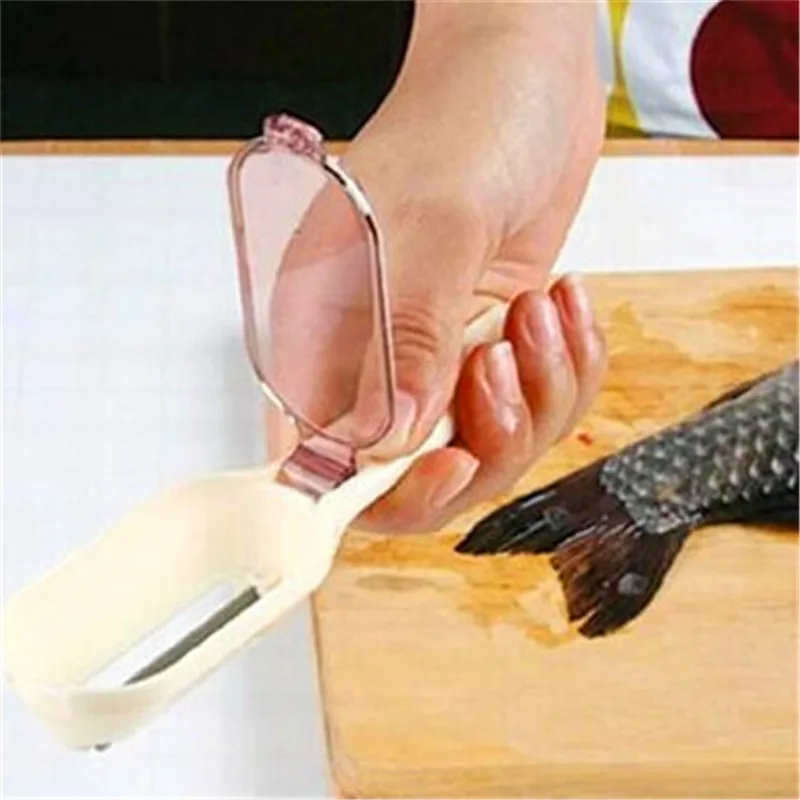 

Fish Scaler Cleaning Fast and Easy Scaling Tools Sawtooth Brush Scale Remover for Professional Blister packaging