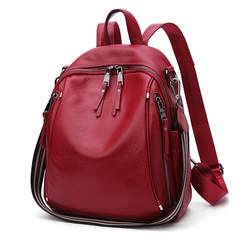 

2020 high quality leather backpack for Women fashion Backpack in factory wholesales lightly nylon bags for girl, Multi color backpack bag