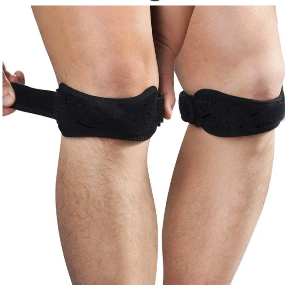 

1Pcs Adjustable Patella Stabilizer Knee Strap EVA Knee pads Knee Support Pad Brace Band, Pink,black,blue,red,gray