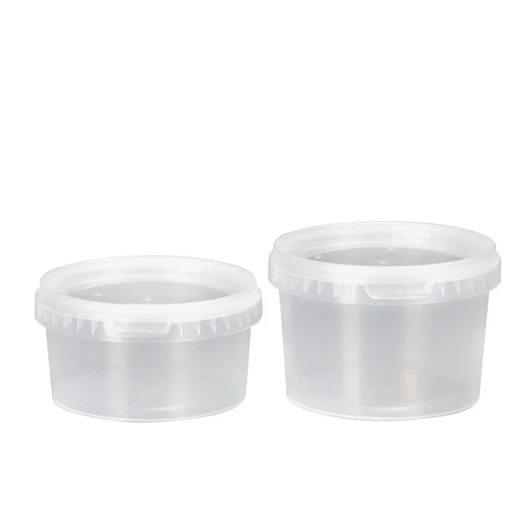 

Eco friendly safty closure food tamper evident plastic box round packing lunch bento microwave disposabl food container with lid, Clear