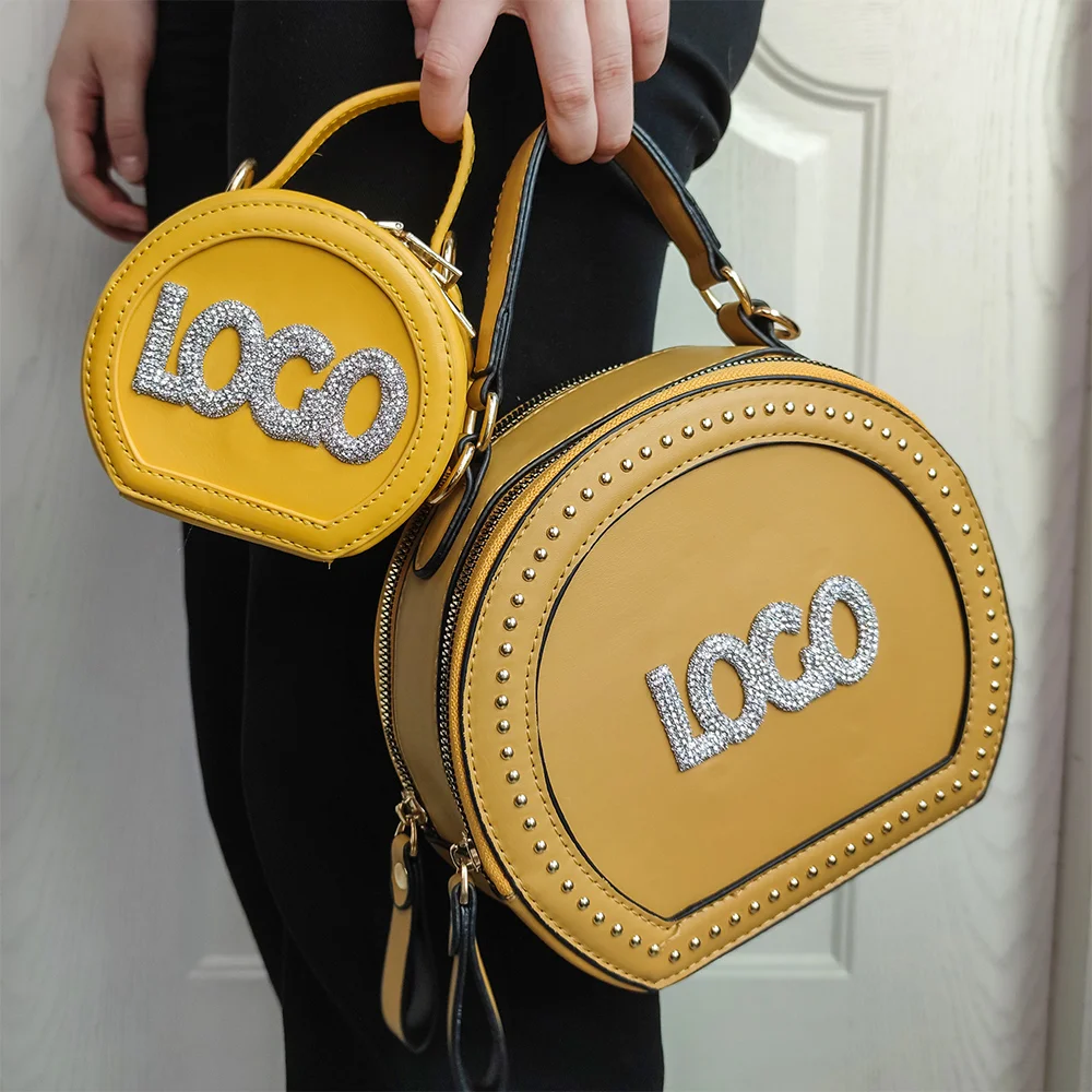 

Custom Logo Mini Crossbody Chain Handbag Children Shoulder Small Coin Purse Little Square Yellow Kids Handbag Women Purse NY, 8 colors