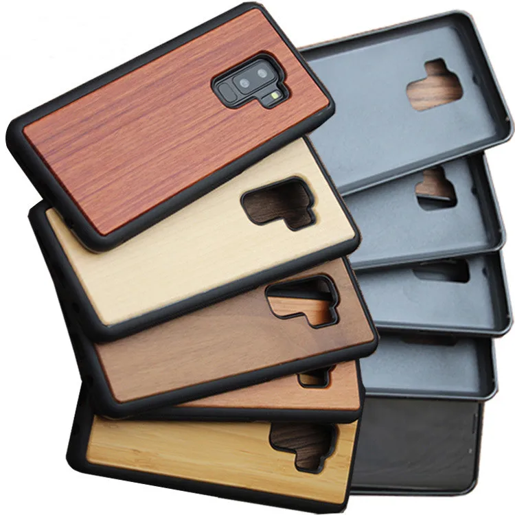 

Groove Soft TPU wood for Samsung S9PLUS phone cases wood chip cellphone NOTE8 Note 9 S10 S20 S21 Ultra wooden protective case, 3 colors