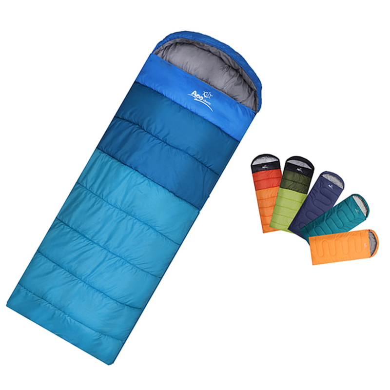 

New arrival waterproof lightweight large camping sleeping bag OEM logo, Customized color