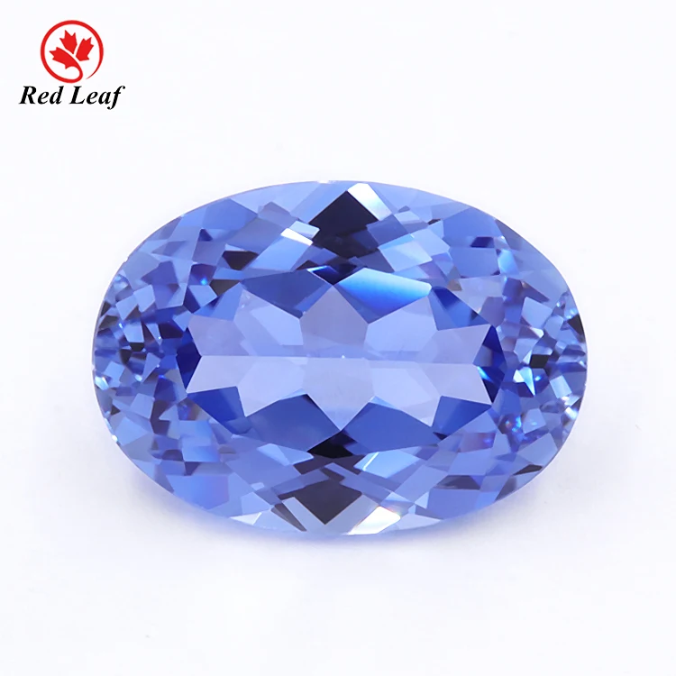 

Redleaf Jewelry Factory price wholesale GRC certificated precious gemstone Oval cut 10*14 mm loose gemstone lab grown sapphire
