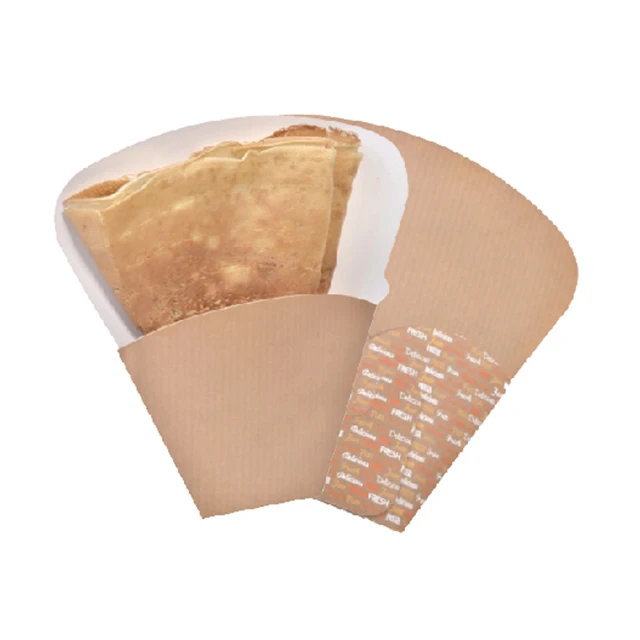 
Cheap good quality pancake crepe holder paper box packing 