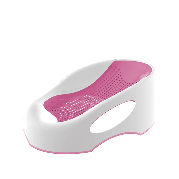 

New item colorful plastic new born bath device support baby safety baby bath chair seat, Blue / pink /gray