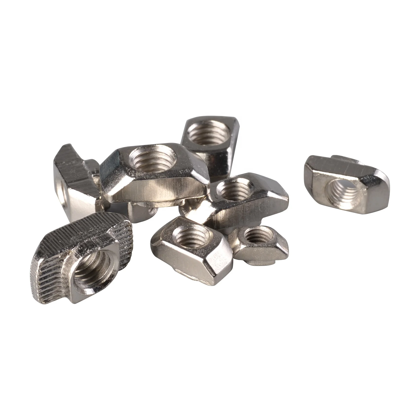 M6/m8 Aluminum Profile Accessories Stainless Steel Slotted Flange Nuts