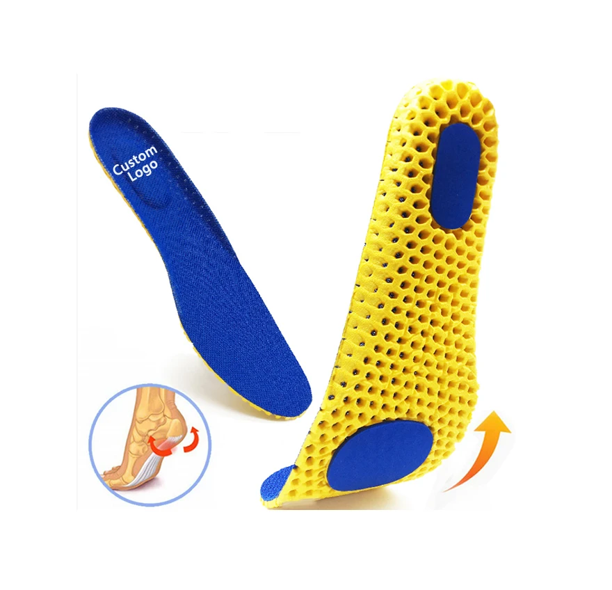 

Factory Shoe Insole Print Logo Shoes Sole Insert Foot Cushion Running Insoles For Flat Feet Man Can Be Cut Shoes pads