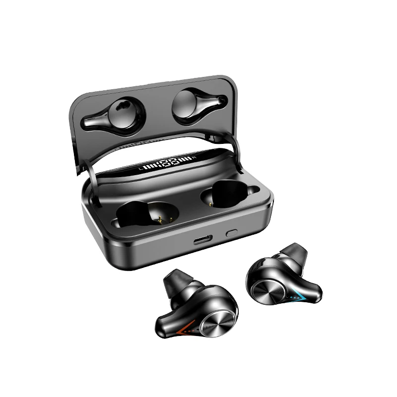 

High sound quality waterproof bluetooth earbuds stereo wireless earphone, Black