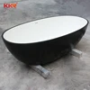 Modern stone resin /poly marble free standing bath