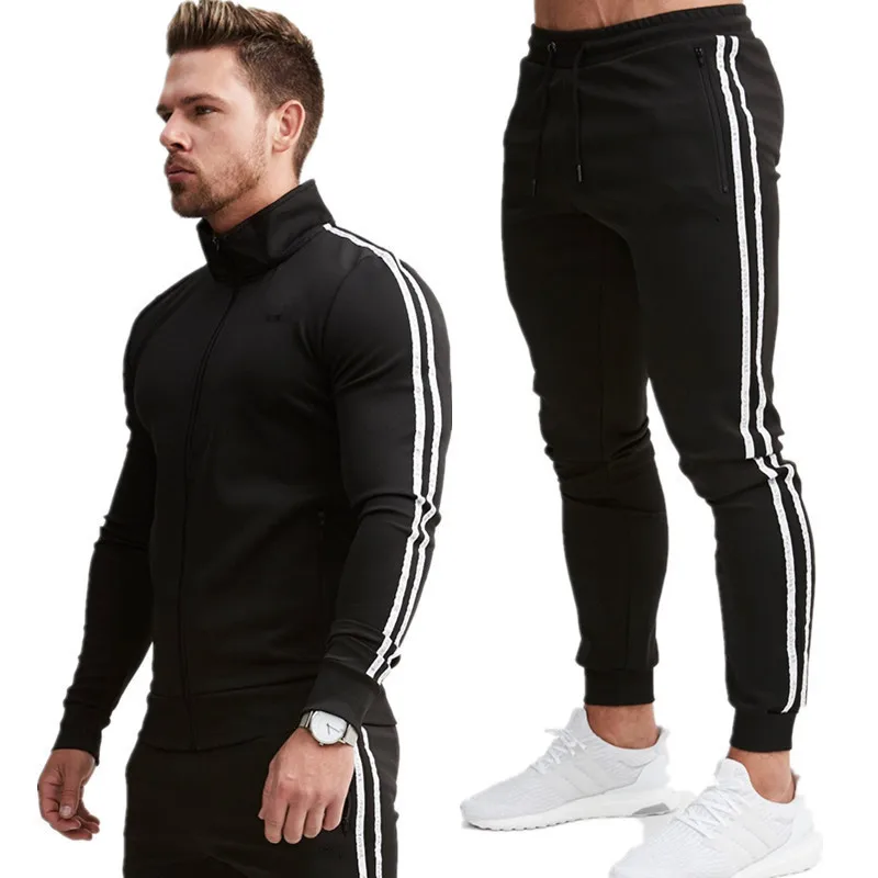 

Men Tracksuit Set 2020 Autumn Hoodie and Sweatpants 2 Pieces Sweat Suit Set Mens Spring Sporting Clothing Jogger Outfit