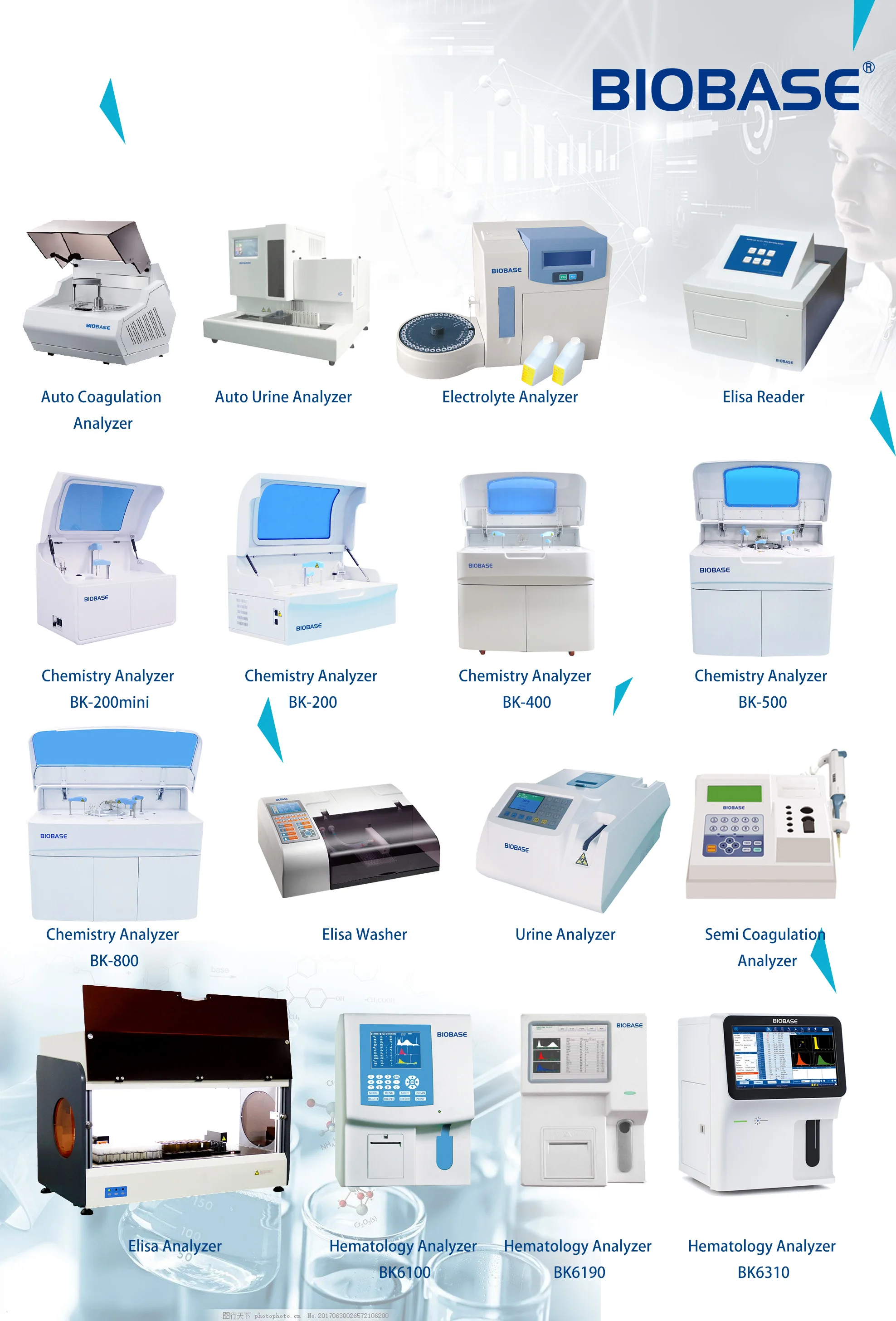 
BIOBASE China Urine Analyzer 120T/h New Urine Tests clinical Semi Auto Portable Blood Testing Urine Analyzer 