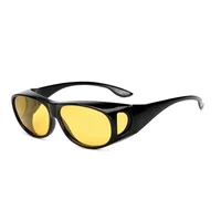 

Wholesale polarized car drivers goggles large frame can set myopia lens wrap around fitover HD antiglare night vision sunglasses