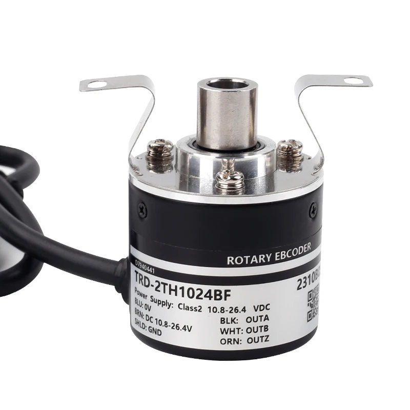 

ABILKEEN TRD-2TH1024BF 8MM Half Hollow Shaft Type 38MM Dia Incremental Rotary Encoder Side Outlet Line 1024/R Rotary Encoder