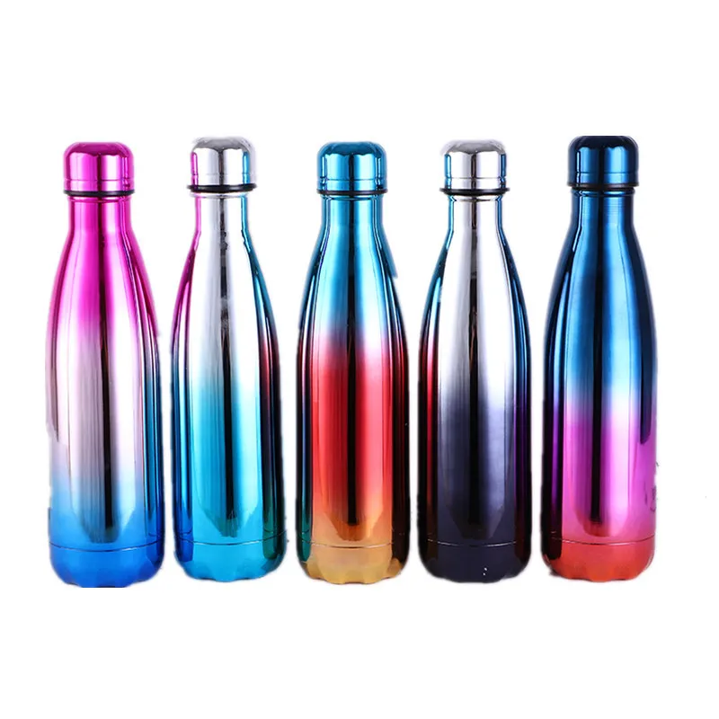 17oz Double Wall Metal Thermo Bottle Vacuum Insulated Cola Shape ...