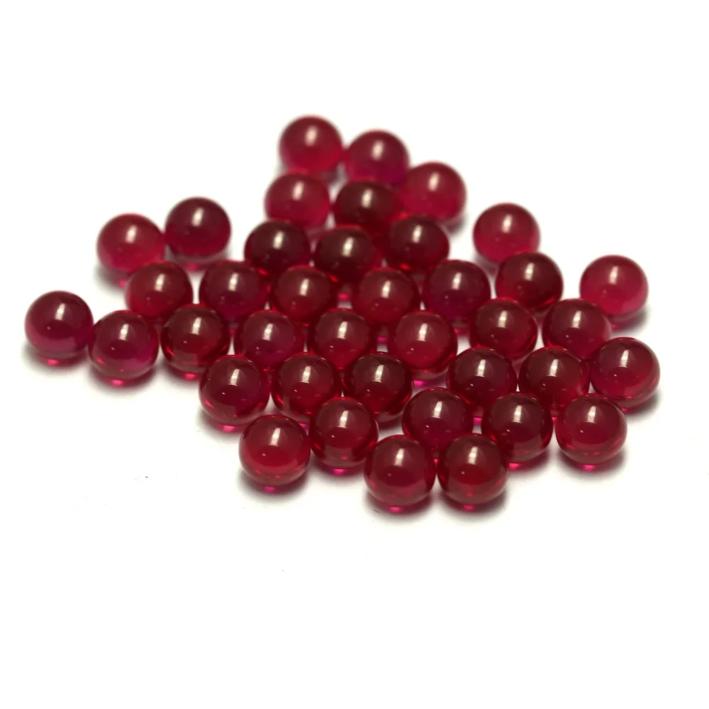 

100 pcs/bag vapor pearl 2.5mm 3mm 4mm 6mm synthetic ruby sphere ball, 5#,7#,8#,34#