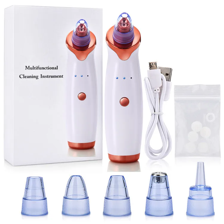 

3 Speeds Face Spot Pore Cleaner Vendor Vacuum Suction Pimple Clean Extract Derma Suction Electric Blackhead Remover