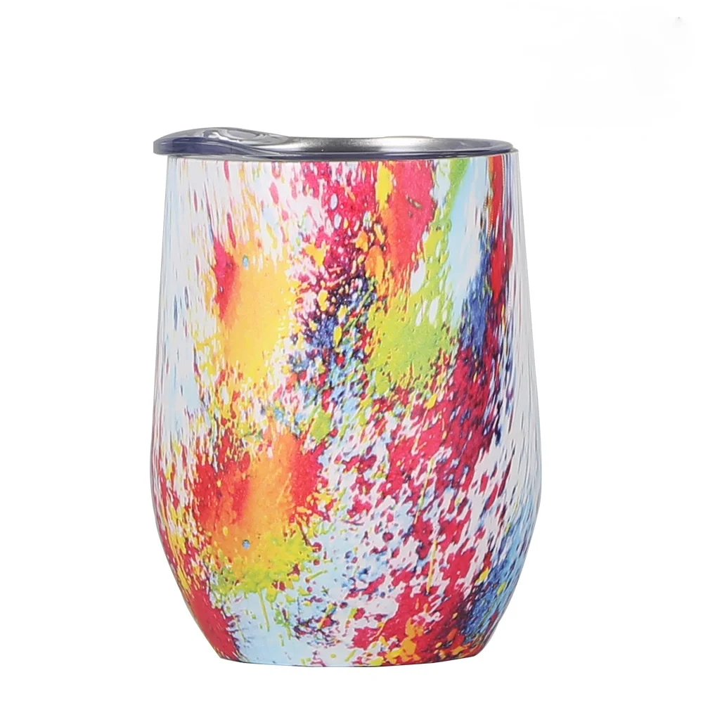 

Hot Personalized DIY Printing Round 350ML Colorful Egg Shaped Beer And Wine Coffee Tumbler, Customized color