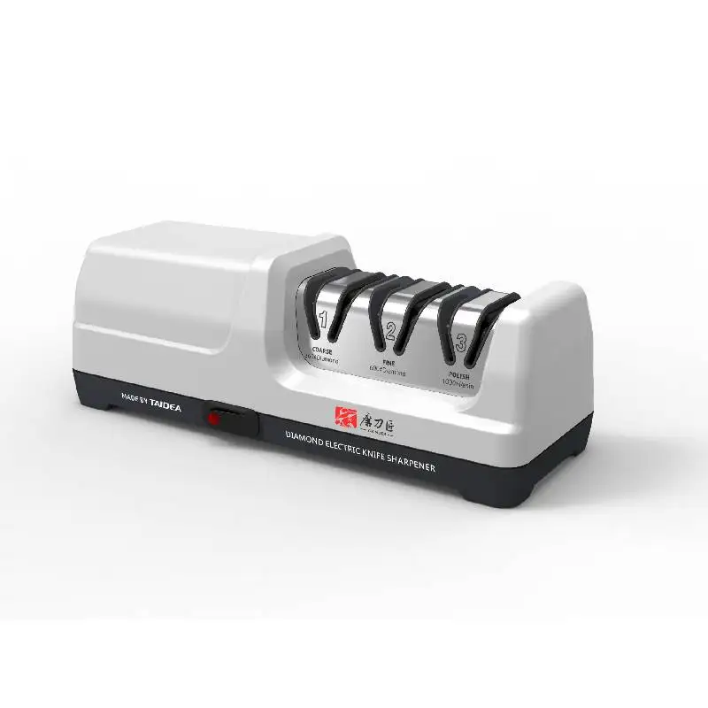 TAIDEA Smart Gadgets  Kitchen Ware Top Level TG2202 3 Stages Electric Diamond Steel Kitchen Knife Sharpener